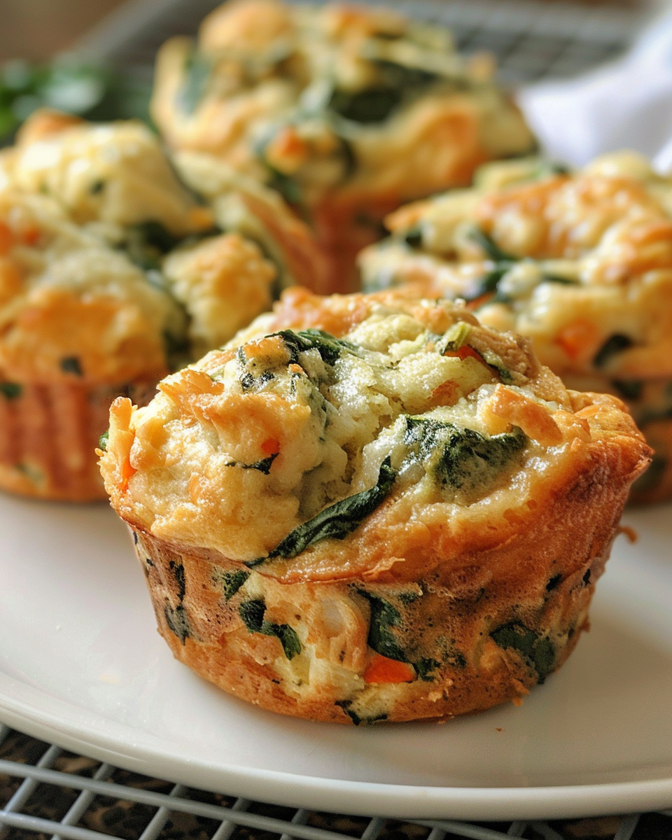 Chicken and Spinach Muffins recipe