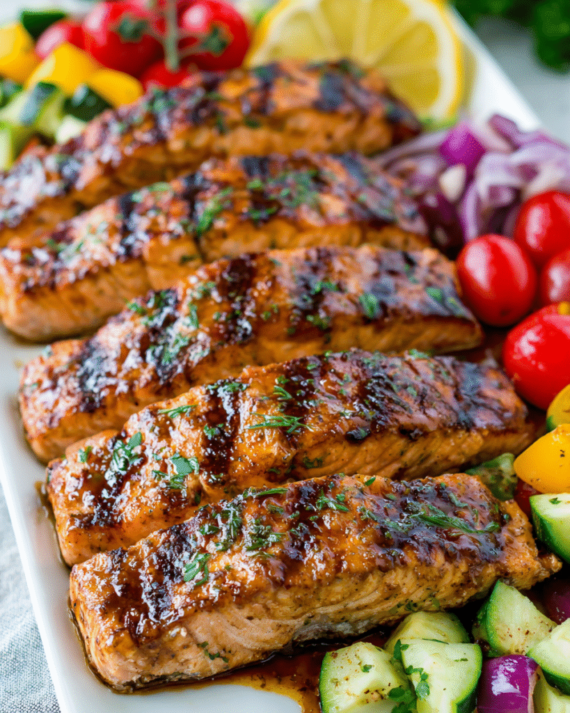 Perfect Marinated Grilled Salmon Recipe recipe