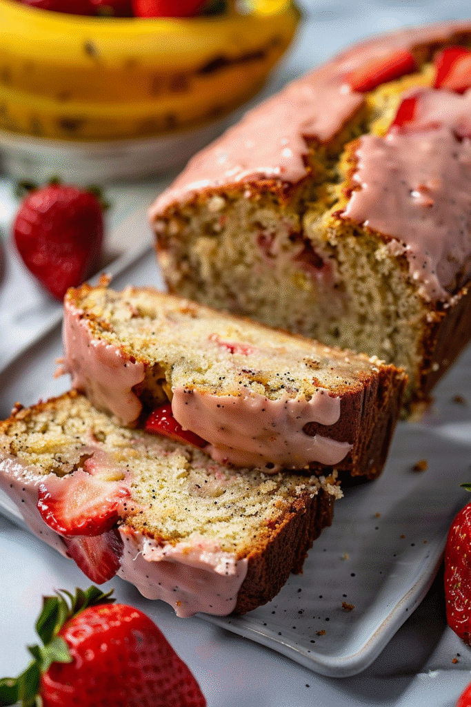 Strawberry Banana Bread recipe